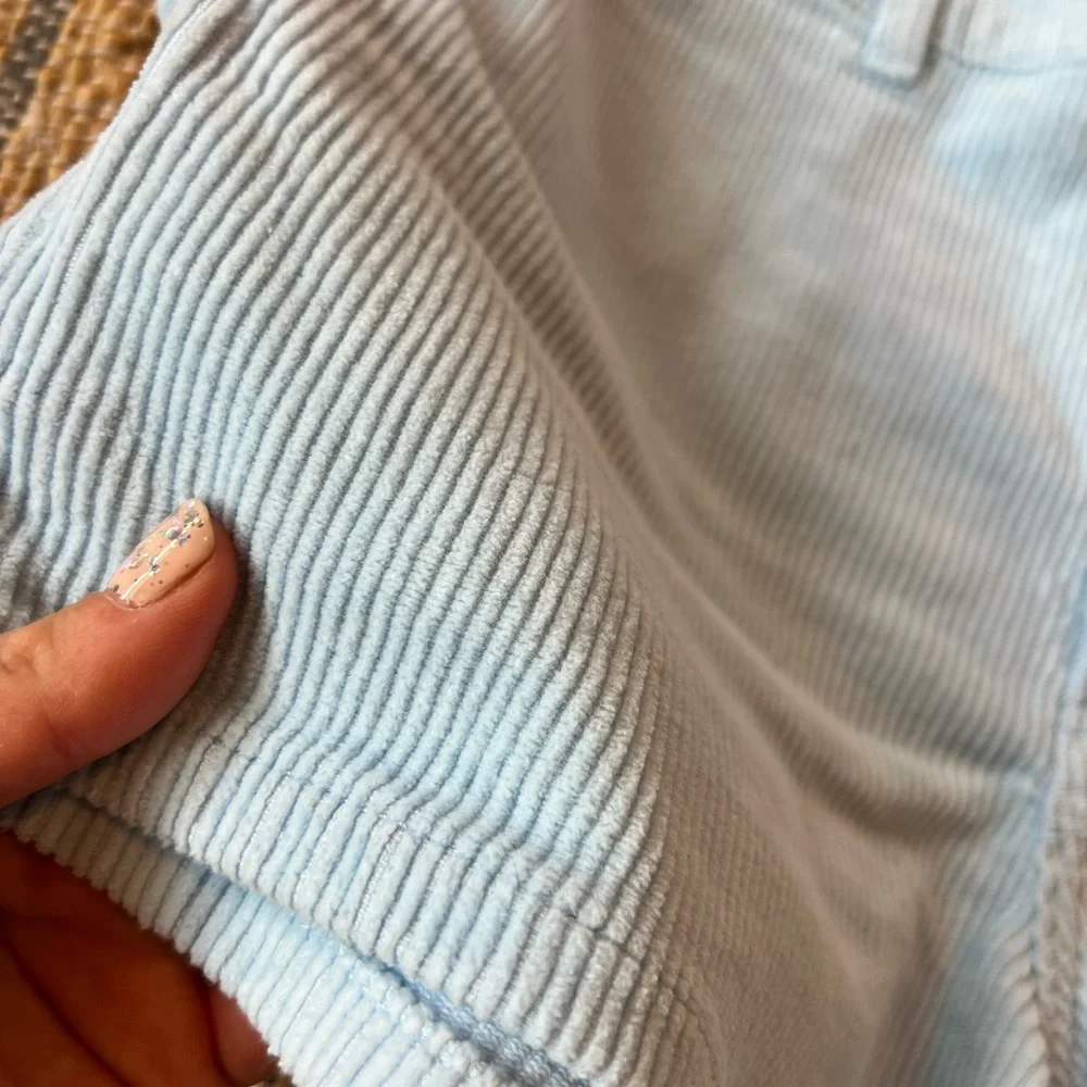 NWOT Billabong Light Blue Corduroy High Waist Women's Shorts - Picture 5 of 9